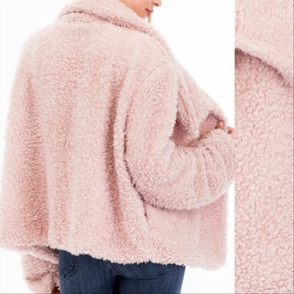 COAT BLUSH FUR COAT - Picture 2 of 3